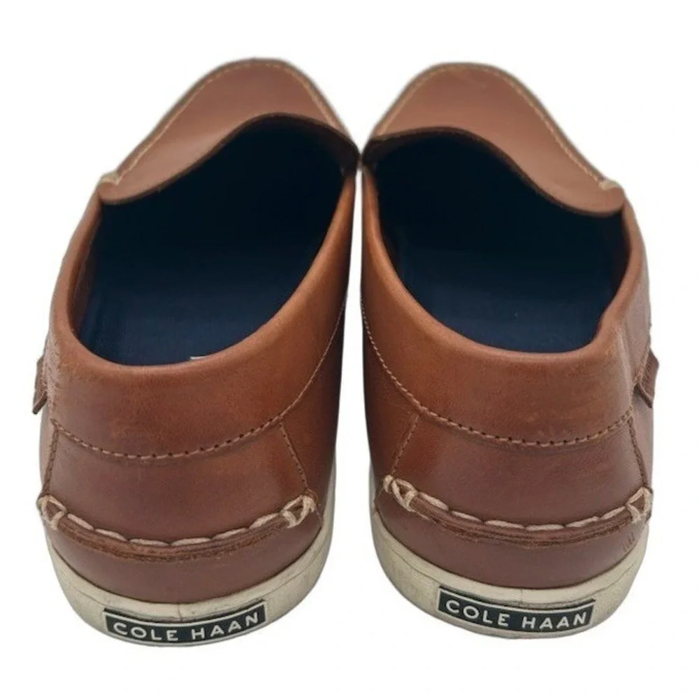 Cole Haan Loafers Men's Size 12 M British Tan Leather Grand.OS Slip On Shoes